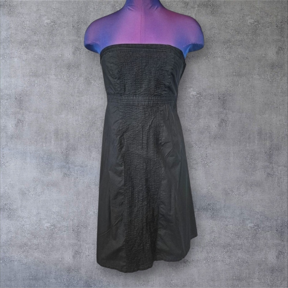 Gap Black Strapless‎ A-Line Dress Size 4 Women's Minimalist K54